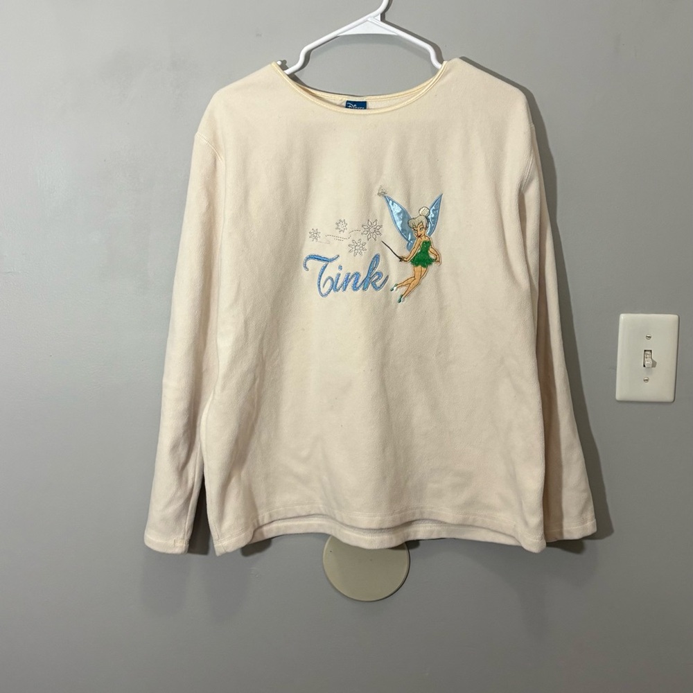 Disney Cream Tinker Bell Long Sleeve Tee